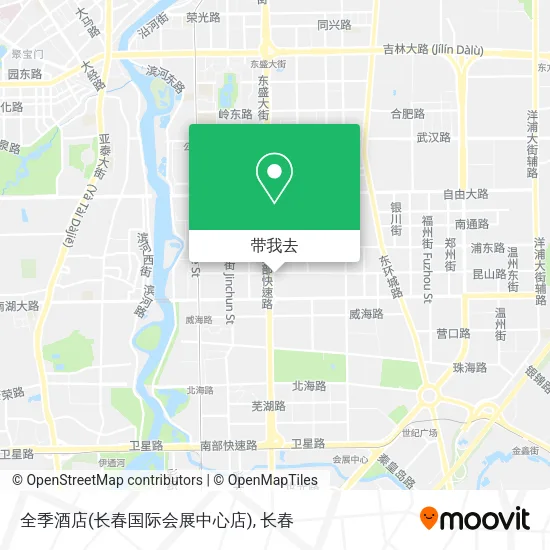 全季酒店(长春国际会展中心店)地图
