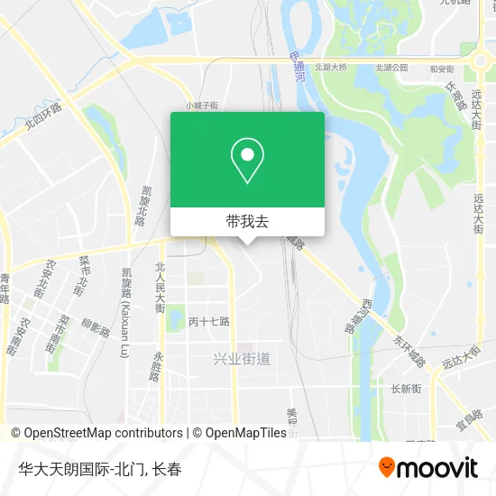 华大天朗国际-北门地图