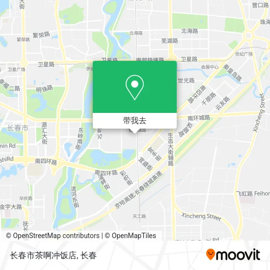 长春市茶啊冲饭店地图