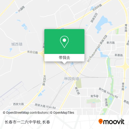 长春市一二六中学校地图