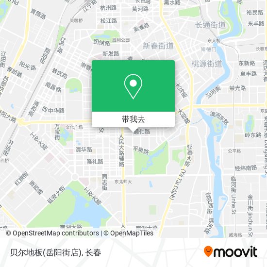 贝尔地板(岳阳街店)地图