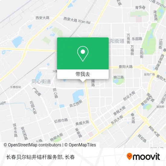 长春贝尔钻井锚杆服务部地图