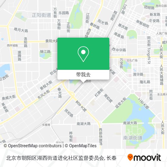 北京市朝阳区湖西街道进化社区监督委员会地图