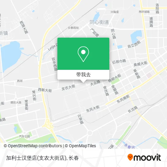 加利士汉堡店(支农大街店)地图