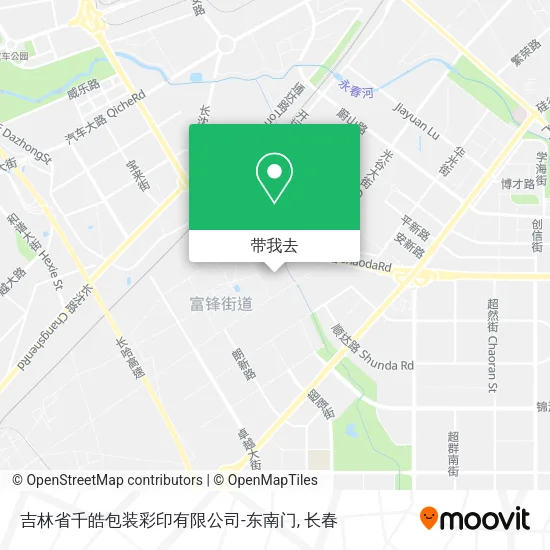 吉林省千皓包装彩印有限公司-东南门地图
