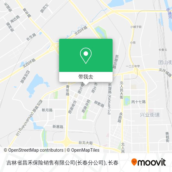 吉林省昌禾保险销售有限公司(长春分公司)地图