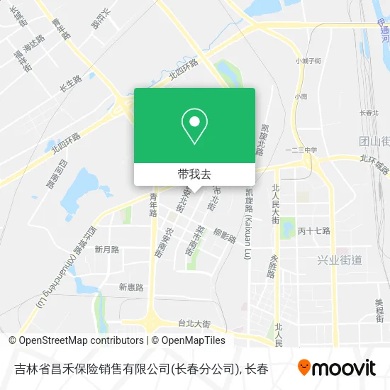 吉林省昌禾保险销售有限公司(长春分公司)地图