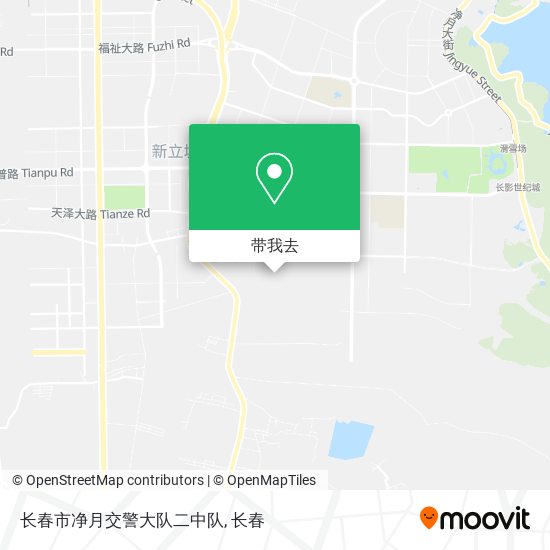 长春市净月交警大队二中队地图