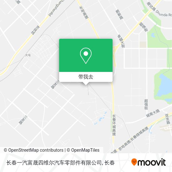 长春一汽富晟四维尔汽车零部件有限公司地图
