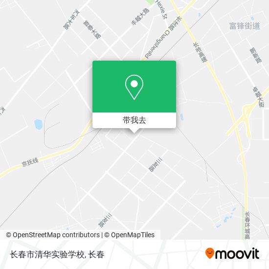 长春市清华实验学校地图