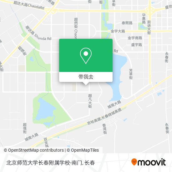 北京师范大学长春附属学校-南门地图