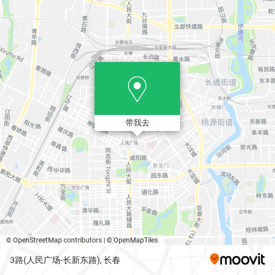 3路(人民广场-长新东路)地图