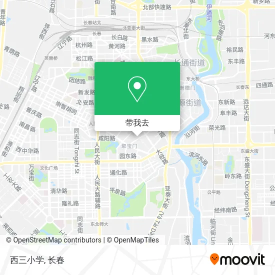 西三小学地图