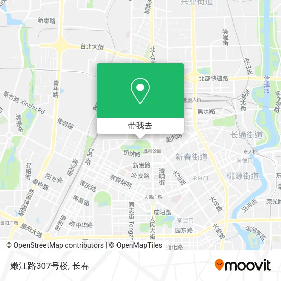 嫩江路307号楼地图