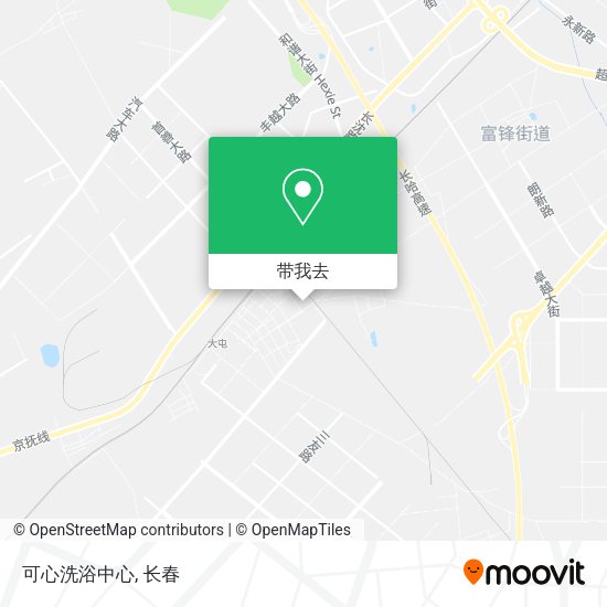 可心洗浴中心地图