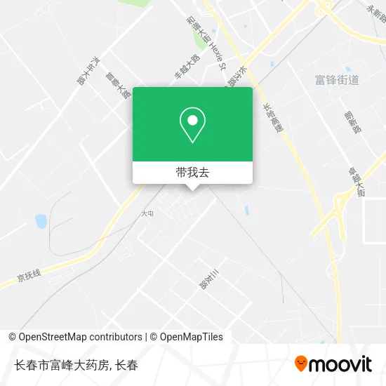 长春市富峰大药房地图