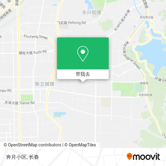 奔月小区地图