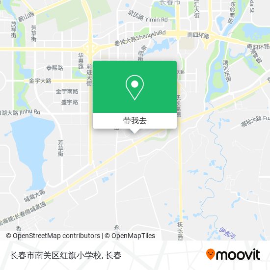 长春市南关区红旗小学校地图
