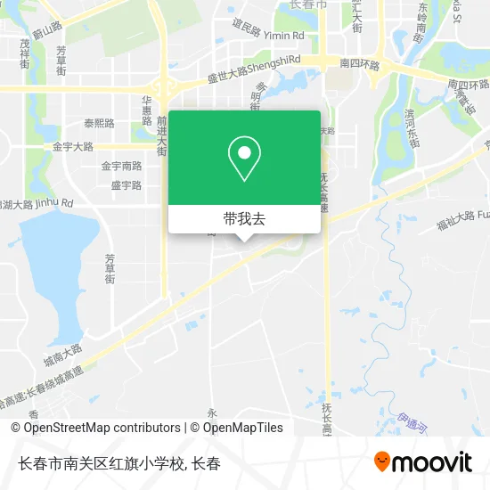 长春市南关区红旗小学校地图