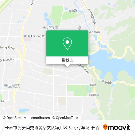 长春市公安局交通警察支队净月区大队-停车场地图