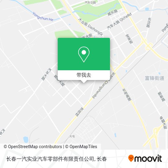 长春一汽实业汽车零部件有限责任公司地图