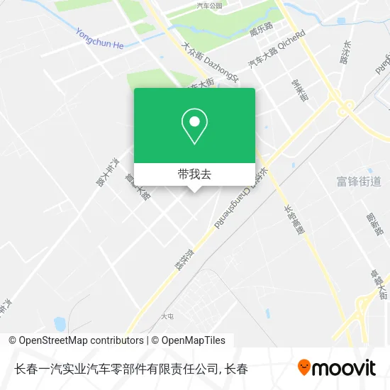 长春一汽实业汽车零部件有限责任公司地图