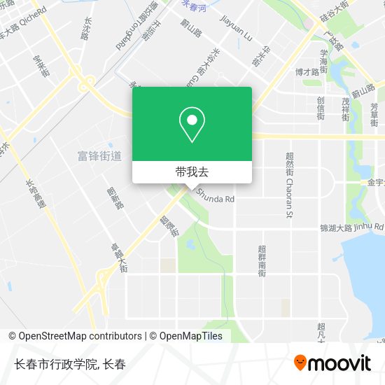长春市行政学院地图