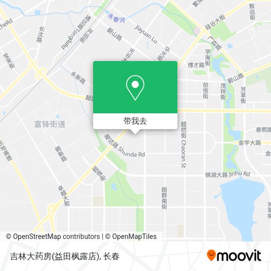 吉林大药房(益田枫露店)地图