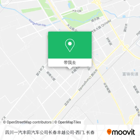 四川一汽丰田汽车公司长春丰越公司-西门地图