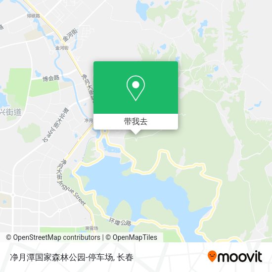 净月潭国家森林公园-停车场地图