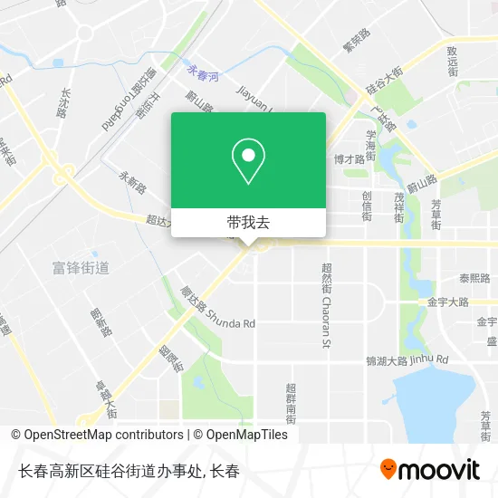 长春高新区硅谷街道办事处地图
