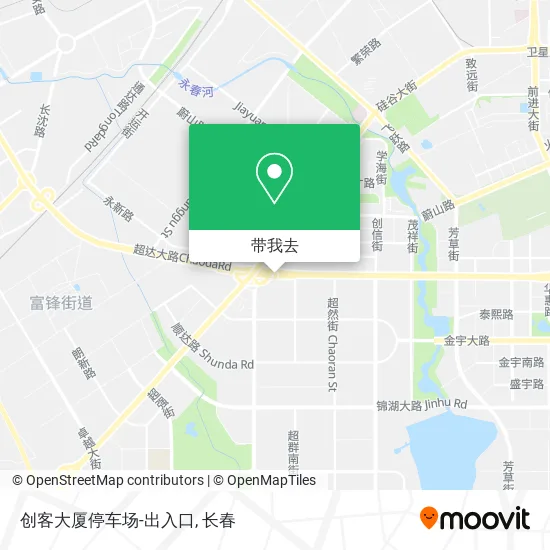 创客大厦停车场-出入口地图