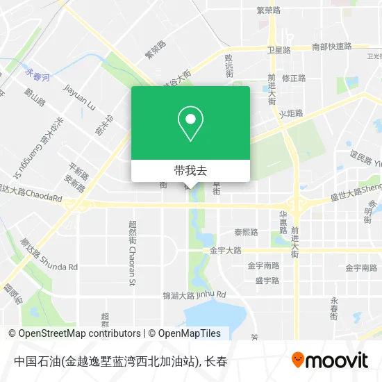 中国石油(金越逸墅蓝湾西北加油站)地图