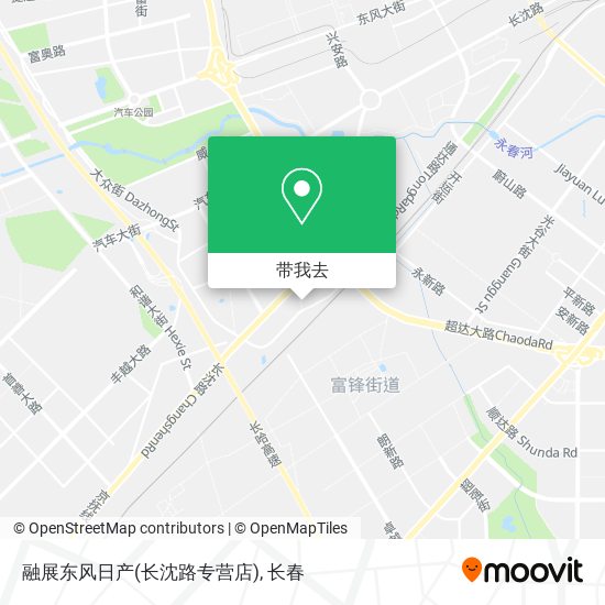 融展东风日产(长沈路专营店)地图