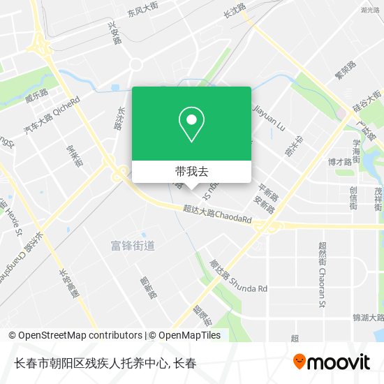 长春市朝阳区残疾人托养中心地图