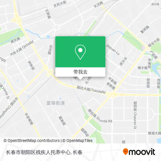 长春市朝阳区残疾人托养中心地图