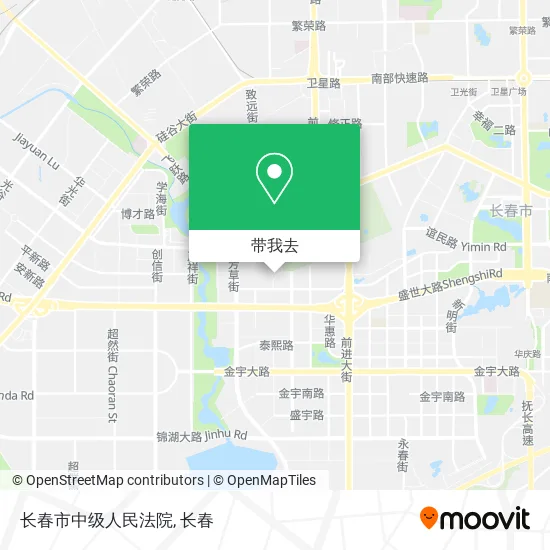 长春市中级人民法院地图