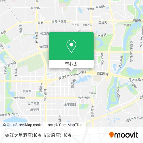 锦江之星酒店(长春市政府店)地图