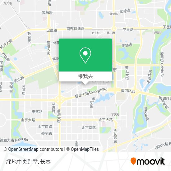 绿地中央别墅地图