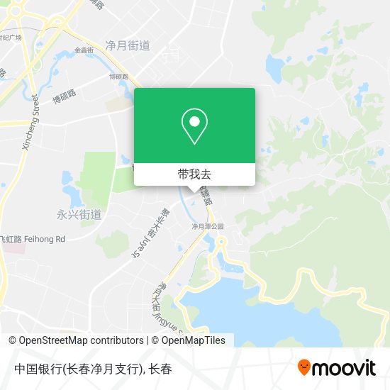 中国银行(长春净月支行)地图