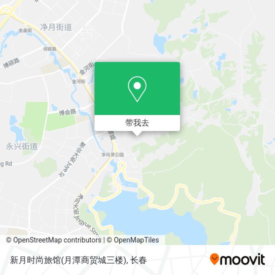 新月时尚旅馆(月潭商贸城三楼)地图