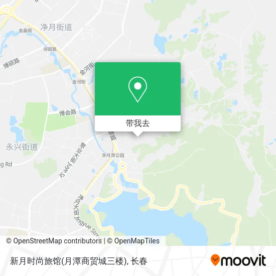 新月时尚旅馆(月潭商贸城三楼)地图