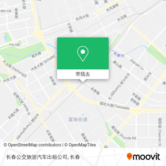 长春公交旅游汽车出租公司地图