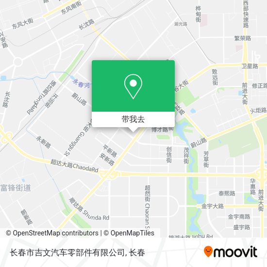 长春市吉文汽车零部件有限公司地图