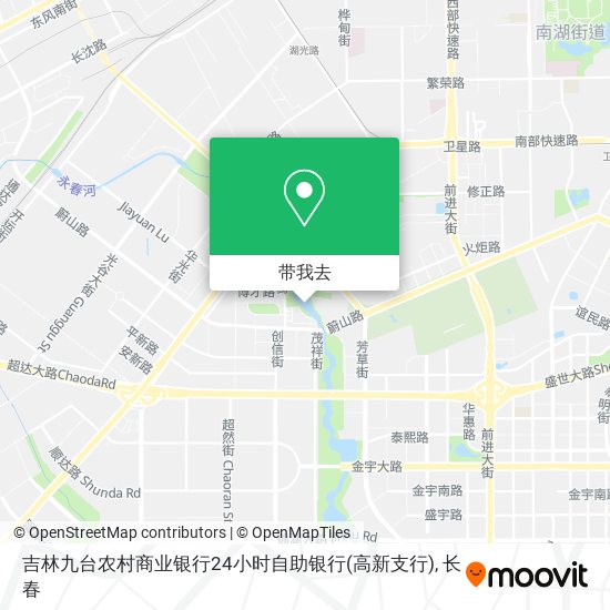 吉林九台农村商业银行24小时自助银行(高新支行)地图