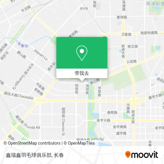 鑫瑞鑫羽毛球俱乐部地图