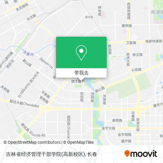 吉林省经济管理干部学院(高新校区)地图