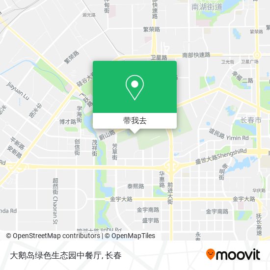 大鹅岛绿色生态园中餐厅地图