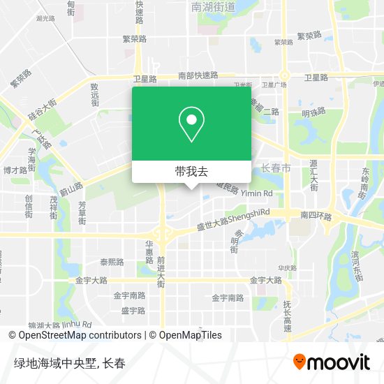 绿地海域中央墅地图