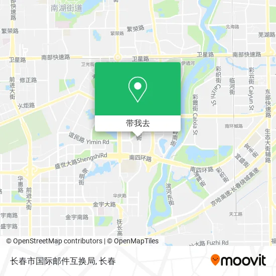 长春市国际邮件互换局地图